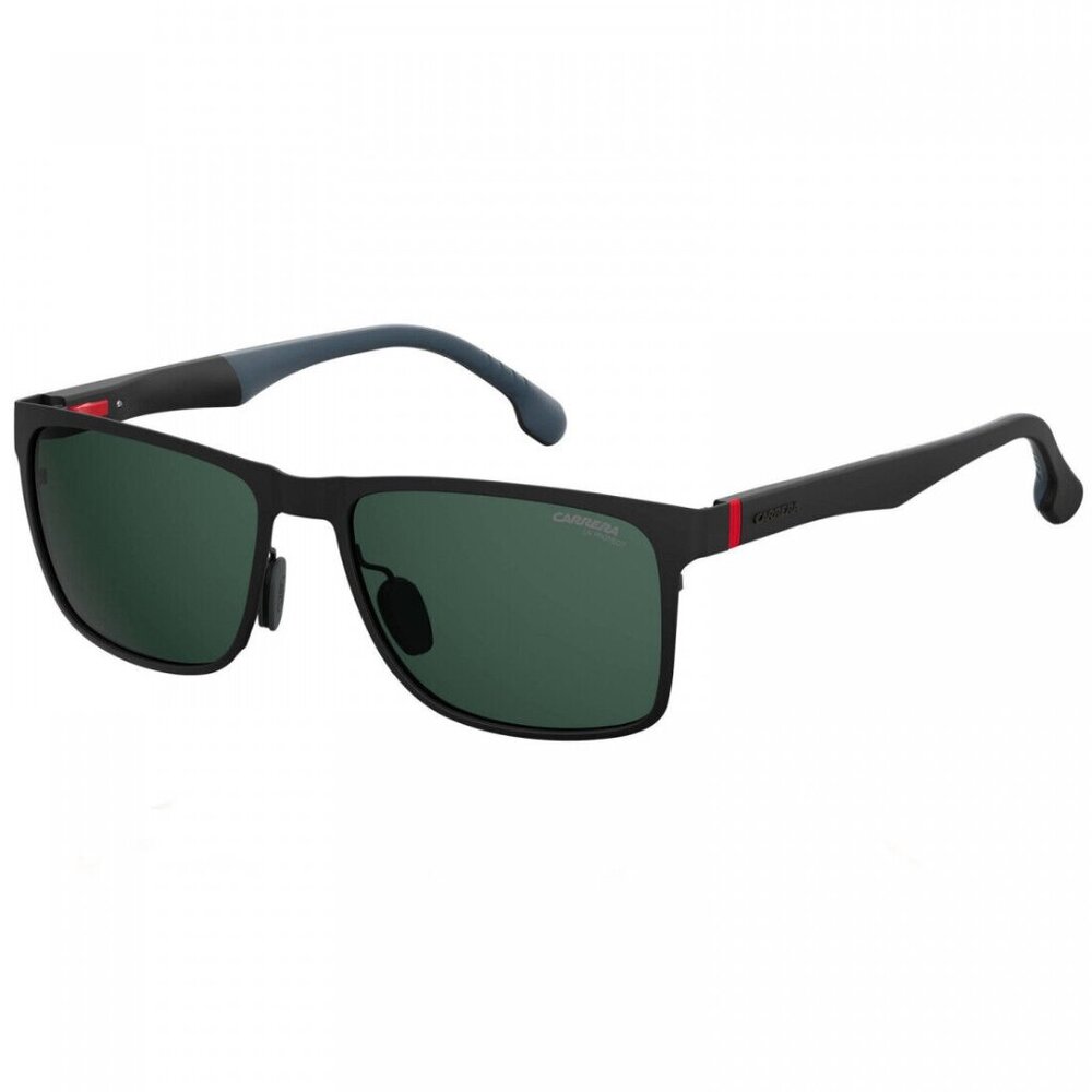 CARRERA Sunglasses Matte Black Metal Frame with Green Lens 8026/S 003QT NEW